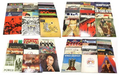 Lot 5100 - Various Records including The Cult L'il Devil (EP), Dire Straits Making Movies, various Elvis...