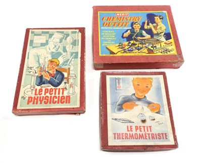 Lot 5108 - Chemistry Sets (i) Merit Chemistry Outfit (ii) Le Petit Physician (iii) Le Petit Thermometriste...