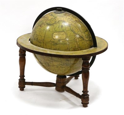 Lot 5117 - Manning & Wells Terrestrial Globe 12"; diameter, on base with constellations and months