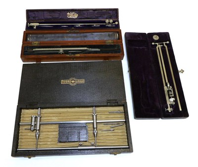 Lot 5140 - Various  Drawing Instruments Moore & Wright Beam Compass; Planimeter; Stanley Beam Compass and...