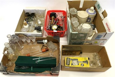 Lot 5143 - Various Chemical Related Glassware including assorted flasks, storage jars, measures and others...