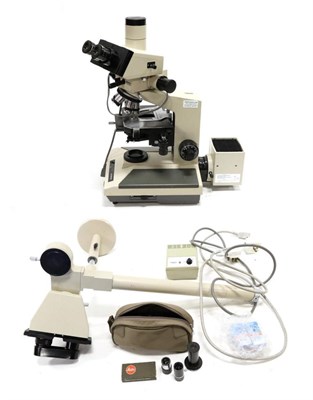 Lot 5164 - Olympus BH2 Research Binocular Microscope with five lens turret, with accessories and...