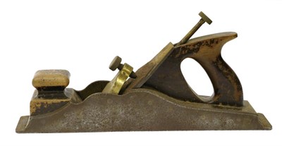 Lot 5190 - A Norris of London 14 1/2inch Steel Jack Plane, with mahogany infill and handle, brass lever...