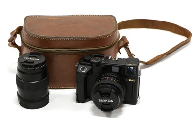 Lot 5196 - Bronica RF645 Camera with Zenzanon RF f4 65mm and Zenzano RF f4.5 100mm lenses