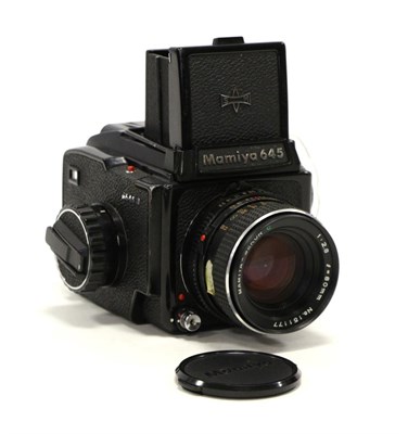 Lot 5212 - Mamiya M645 J Camera no.L143413, with Mamiya-Sekor f2.8 80mm lens