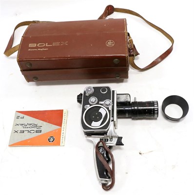 Lot 5220 - Palliard Bolex Zoom Reflex P2 Cine Camera with Som Berthiot Pan-Cinor f1.9 90-300mm lens, with...