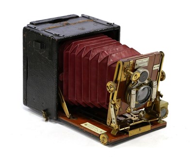 Lot 5227 - Sanderson Regular Model Plate Camera with Beck Isostigmat f5.8 6"; lens, Bausch & Lomb shutter...