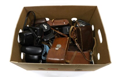 Lot 5246 - Various Cameras including Canon QL, Prinzflex 500, Edixa Mat Flex, Ensign 220 Selfix, Ensign...