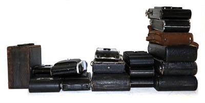 Lot 5256 - Various Folding Cameras including Houghton, Butchers Pavel Carbine, Billy-Clack, Ensign Selfix,...