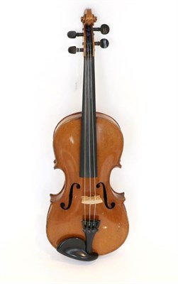 Lot 5012A - Violin 14"; two piece back, label reads 'Joseph Klotz Deutsche Arbeit 1886', back stamped...