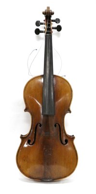 Lot 2007 - Viola two piece 15.25"; back, ebony fingerboard and pegs, has pencil markings inside could be...