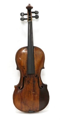 Lot 2009 - Violin 13.75"; one piece back, label reads 'Peter Guarnerious Fecit Cremona Anno 1727'