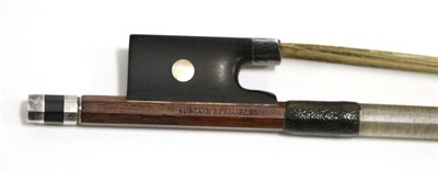 Lot 2022 - Violin Bow length (excluding button) approx. 730mm, bow stick stamped Gustave Bernardel 57g