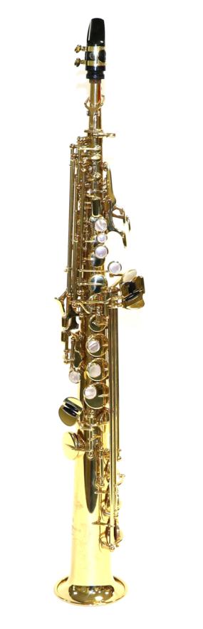 Lot 2029 - Soprano Saxophone By Yanagisawa model S991, serial no.00239007, with two crooks (one curved,...