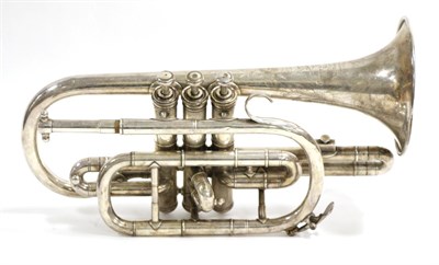 Lot 2032 - Boosey & Hawkes Ltd Cornet no.153941, converted from high pitch to low pitch, in period fitted case