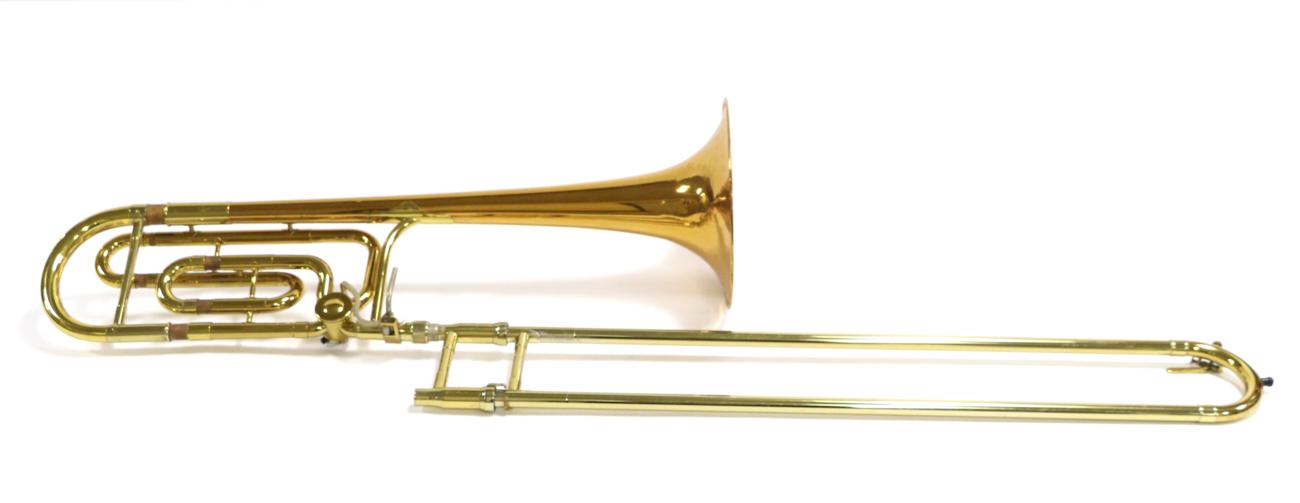 Lot 2034 - King 4B Trombone with F attachment serial no.42390020, in hard case, with Denis Wick 9BL mouthpiece