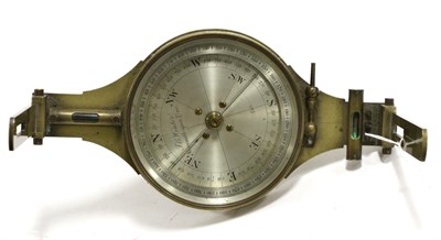 Lot 2091 - J B Winter (Newcastle) Mining Dial with silvered face, Vernier scale and twin levels, with...