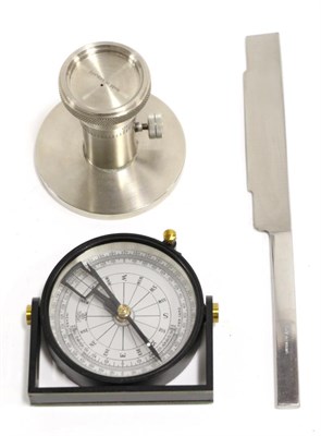 Lot 2093 - J H Steward Sighting Compass in leather case (Excellent condition) in original card box,...