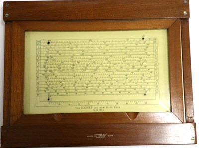 Lot 2096 - Stanley 'The Cooper' 100 Inch Slide Rule with instruction booklet, in original box