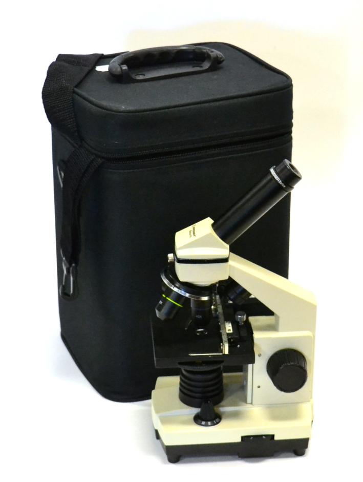 Lot 2226 - Bresser Biolux Al Microscope with accessories in carry case