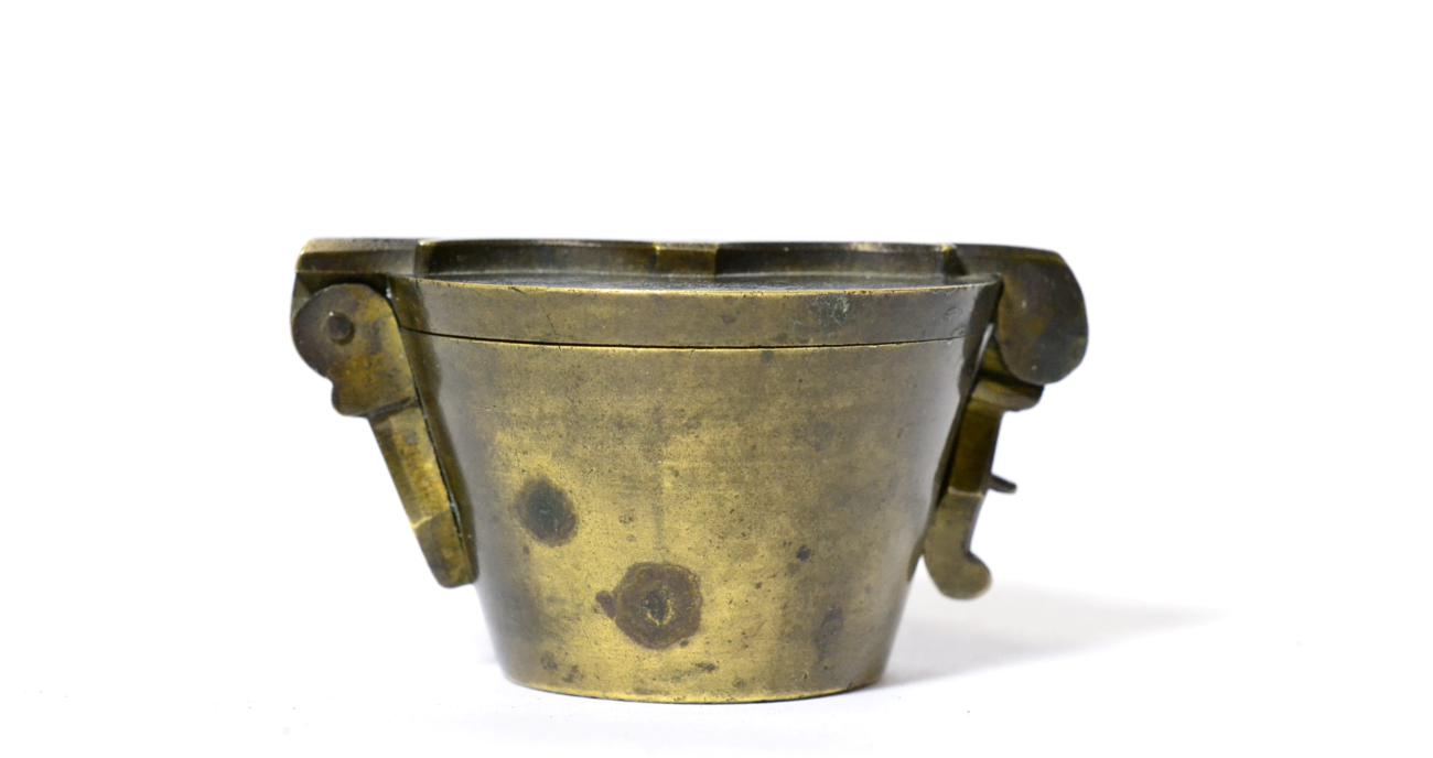 Lot 2259 - Continental Set Of Brass Nested Cup Weights total weight 500g, outer case 200g and in small weights