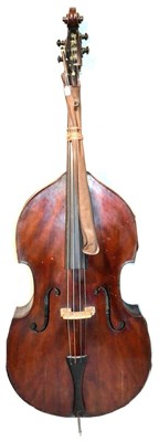 Lot 7 - Double Bass appears to be a three string converted to a four string with 43.25"; back...