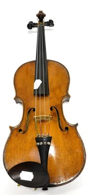 Lot 8 - E R Schmidt & Co Violin 14"; one piece back, ebony fingerboard, pegs and tailpiece, labelled 'Amati