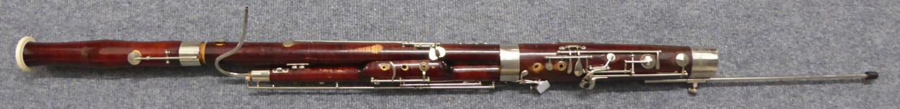 Lot 28 - Bassoon Labelled Leslie Sheppard, Foreign with two bocals (one standard, one Yamaha Super Bocal CN2