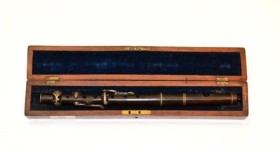 Lot 32 - Rudall Carte & Co London Rosewood Piccolo/Fife stamped 663, three piece (head, tuning barrel &...