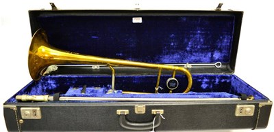 Lot 38 - King 4B Bb Trombone with Vincent Bach 5GS mouthpiece (cased)
