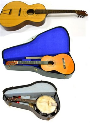 Lot 41 - Admira Alicia Spanish Classical Guitar (cased) together with another acoustic guitar and a...