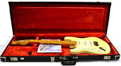 Lot 49 - 1997 Fender ( USA) Jimi Hendrix Tribute Stratocaster, Woodstock model,Fender (USA)  one volume, two