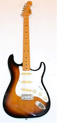 Lot 64 - Greco Superpower Strat Copy 1981 no.K812412 Made in Japan, sunburst body with white...
