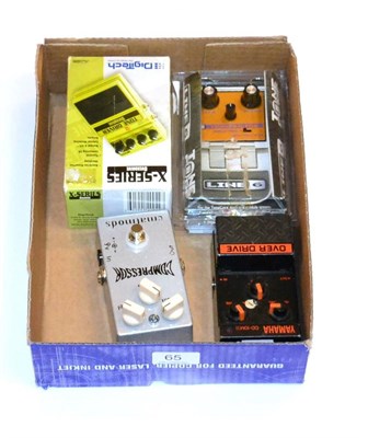Lot 65 - Guitar Pedals  Digitech X Series Overdrive Distortion (boxed) Line 6 Constrictor (boxed) Yamaha...