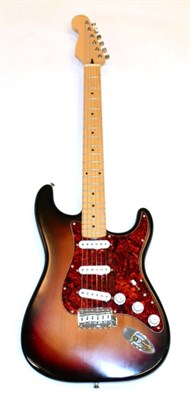 Lot 67 - Made From Parts Stratocaster Style Guitar sunburst finish with red marbled scratchplate, three...