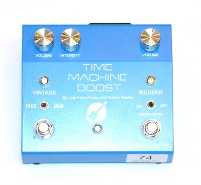 Lot 74 - Time Machine Boost (By Legndary Tones And Robert Keeley) Guitar Pedal