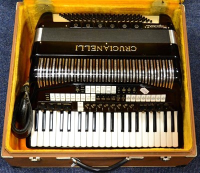 Lot 84 - Crucianelli Magic Vox S Electronic Accordion with 41 piano keys and 120 bass buttons, four bass...