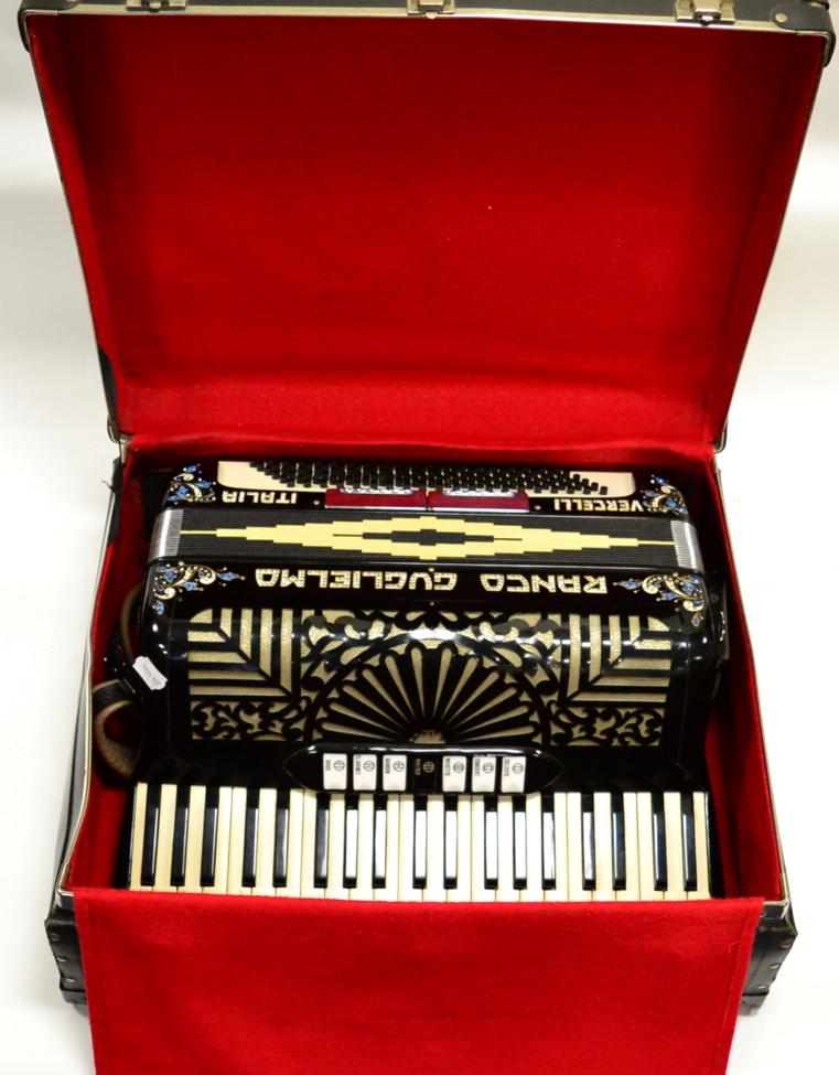 Lot 88 - Ranco Guglielmo Vercelli Italia Accordion with 41 piano keys and 120 bass buttons, 7 treble...