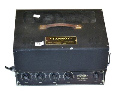 Lot 117 - Tannoy (Guy R Fountain Ltd) Type A.B. Amplifier black finish with various source inputs