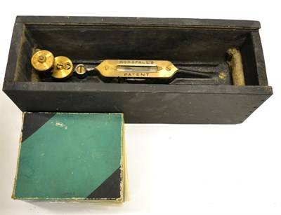 Lot 126 - Short & Mason Anemometer no.5340 in leather case with leaflet; together with a Horsfall's...