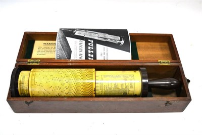 Lot 128 - Stanley Fuller Calculator with Bakelite ends, in original box with reproduction instructions...