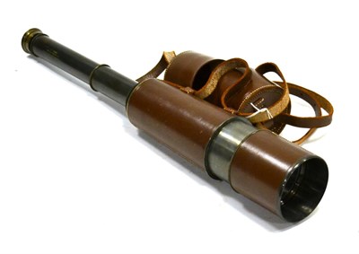 Lot 151 - Broadhurst, Clarkson & Co, (London) Five Draw Telescope with 3"; objective lens, leather...