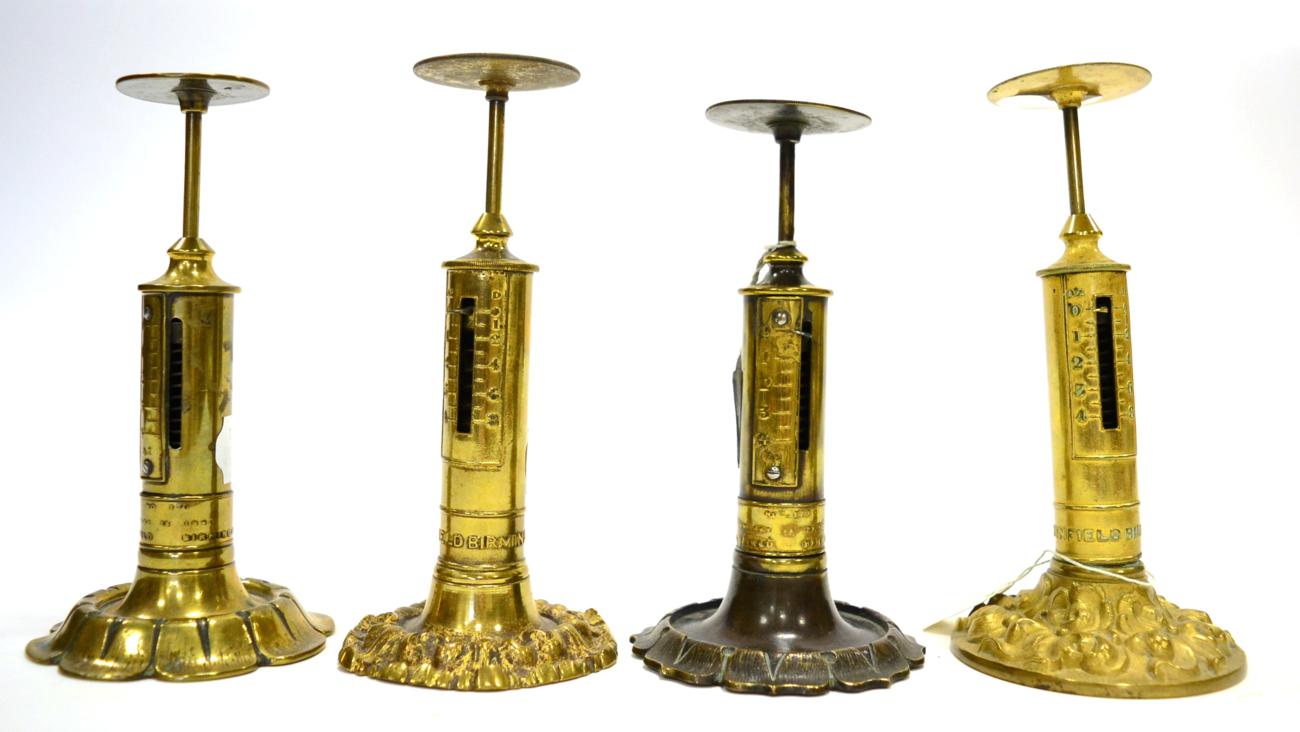 Lot 206 - R W Winfield Four Candlestick Postal Scales all 0-4oz