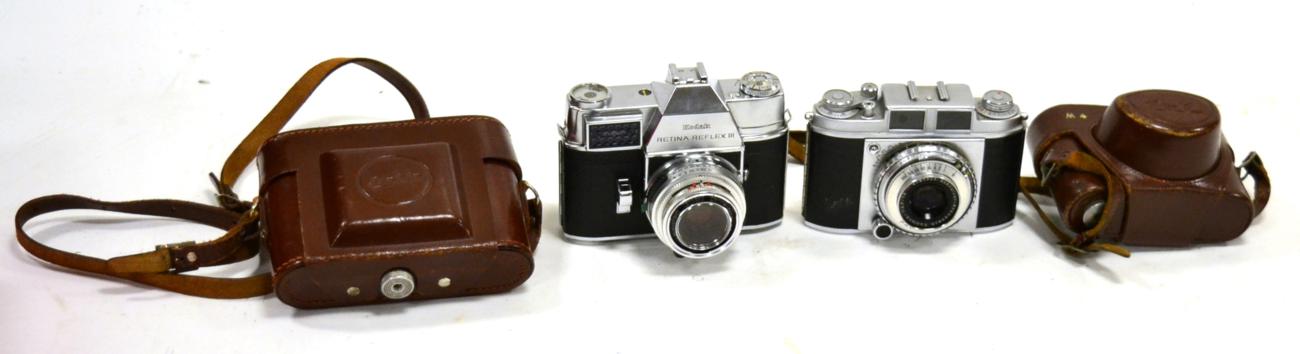 Lot 259 - Cameras Balda Baldina, Balda Baldax, Kodak Retina Reflex III and Pal M4 (4)