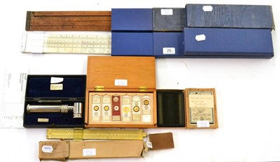 Lot 25 - Various Instruments From The Paper Industry including The Rothmill Paper Trade Rule (wooden...