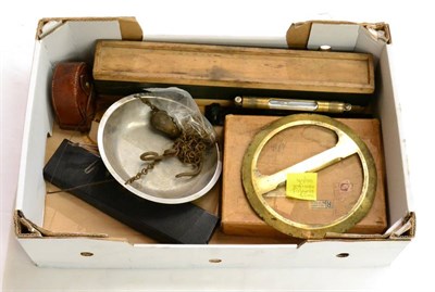 Lot 26 - Various Instruments including two Rabone & Sons brass and cast iron Spirit Levels, a further level