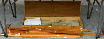 Lot 31 - Various Wooden Rules including Gledhill & Brook Field Inclimometer, a Variable Resistance Test...