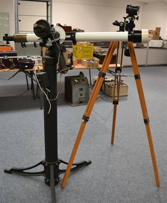 Lot 49 - A 3inch F16 Refracting Telescope on Fullerscope Equatorial Pillar Mount, with motor drive, together