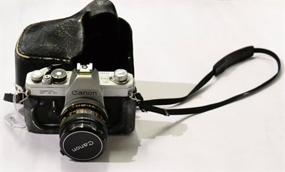 Lot 126 - Canon FTb Camera with FD f1.8, 50mm lens in manufacturers case