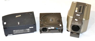 Lot 130 - Digital Projectors Sanyo Data LCD 20-300 Zoom and NEc MultiSync MT 1030+; together with a Simda...